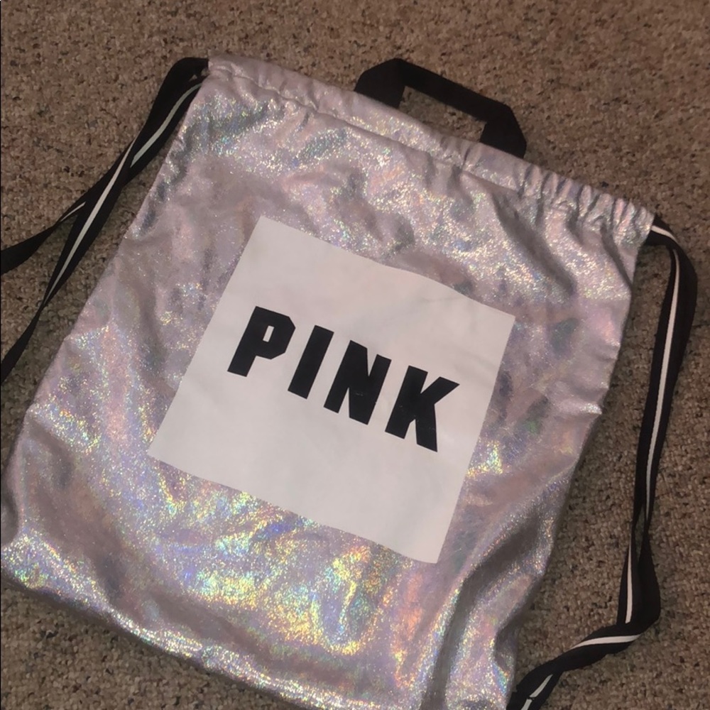 PINK drawstring bag